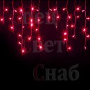 Светодиодная гирлянда бахрома Красная 2x0.6м
