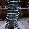 Светодиодный шнур дюралайт белый 13мм фиксинг