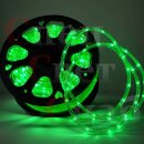 Светодиодный шнур дюралайт зеленый 13мм фиксинг