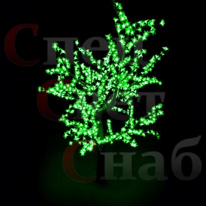 Светодиодная сакура Зеленая 1,5 м